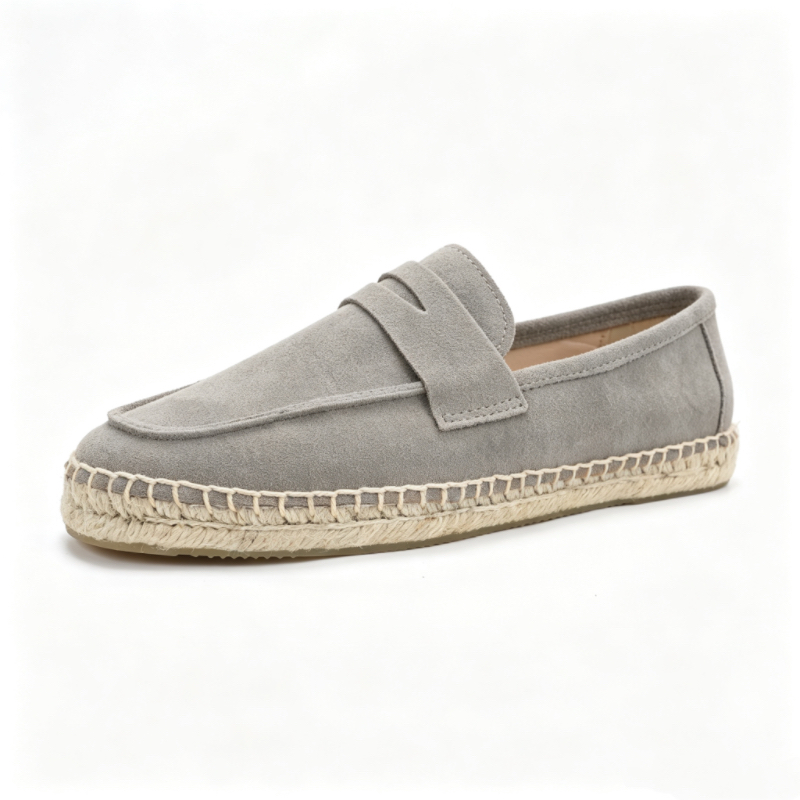 Espadrille Slip On - Mocasines unisex de gamuza con suela