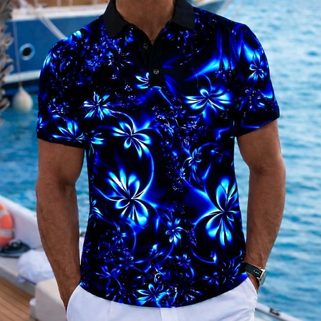 Polo de hombre estilo resort d - Resort Shirt Floral reseña y precio
